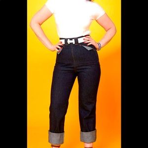 Freddies of Pinewood Teddy Girl winged pocket 50s Jeans 30 inch waist